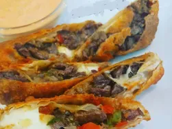 Philly Cheesesteak Egg Rolls