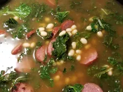 Big Ray's White Bean, Kale, and Kielbasa Soup