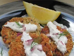 Falafels with Yogurt-Dill Sauce