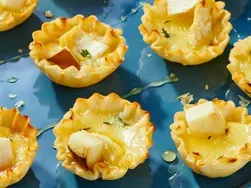 Warm Brie and Pear Tartlets