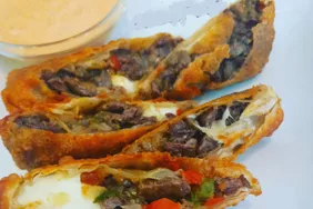 Philly Cheesesteak Egg Rolls