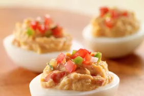 Salsa Deviled Eggs