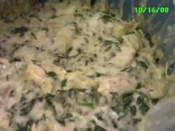 Justine's Artichoke Chicken Spinach Dip