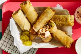 Cheeseburger Egg Rolls